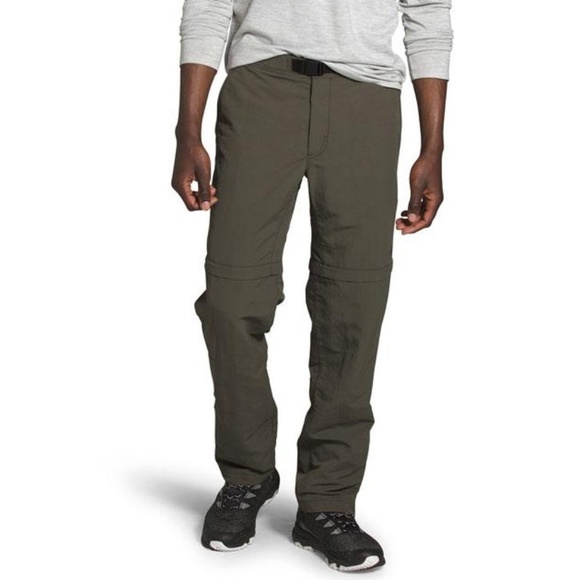 North Face Men's PARAMOUNT TRAIL CONVERTIBLE HKNG PANTS Taupe Green Size MEDIUM - Picture 1 of 15
